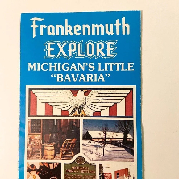 Vintage Frankenmuth Explore Michigans  Little Bavaria Map Brochure Pamphlet - Picture 2 of 14